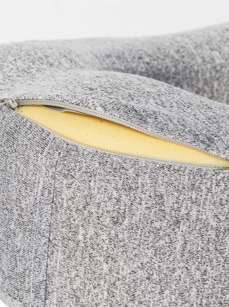 Coussin de voyage à mémoire de forme enroulable Gris - Kiabi