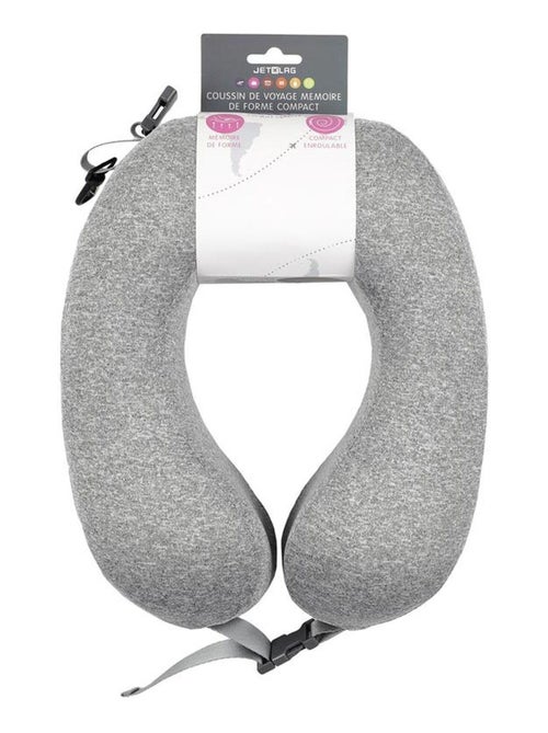 Coussin de voyage à mémoire de forme enroulable - Kiabi Coussin de voyage à mémoire de forme enroulable - Kiabi
