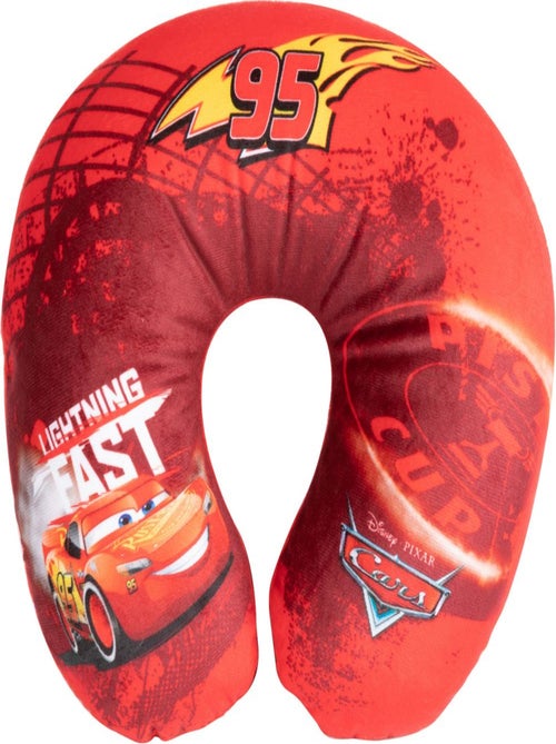 Coussin de voyage cervical en tissu Cars Lightning McQueen - Kiabi