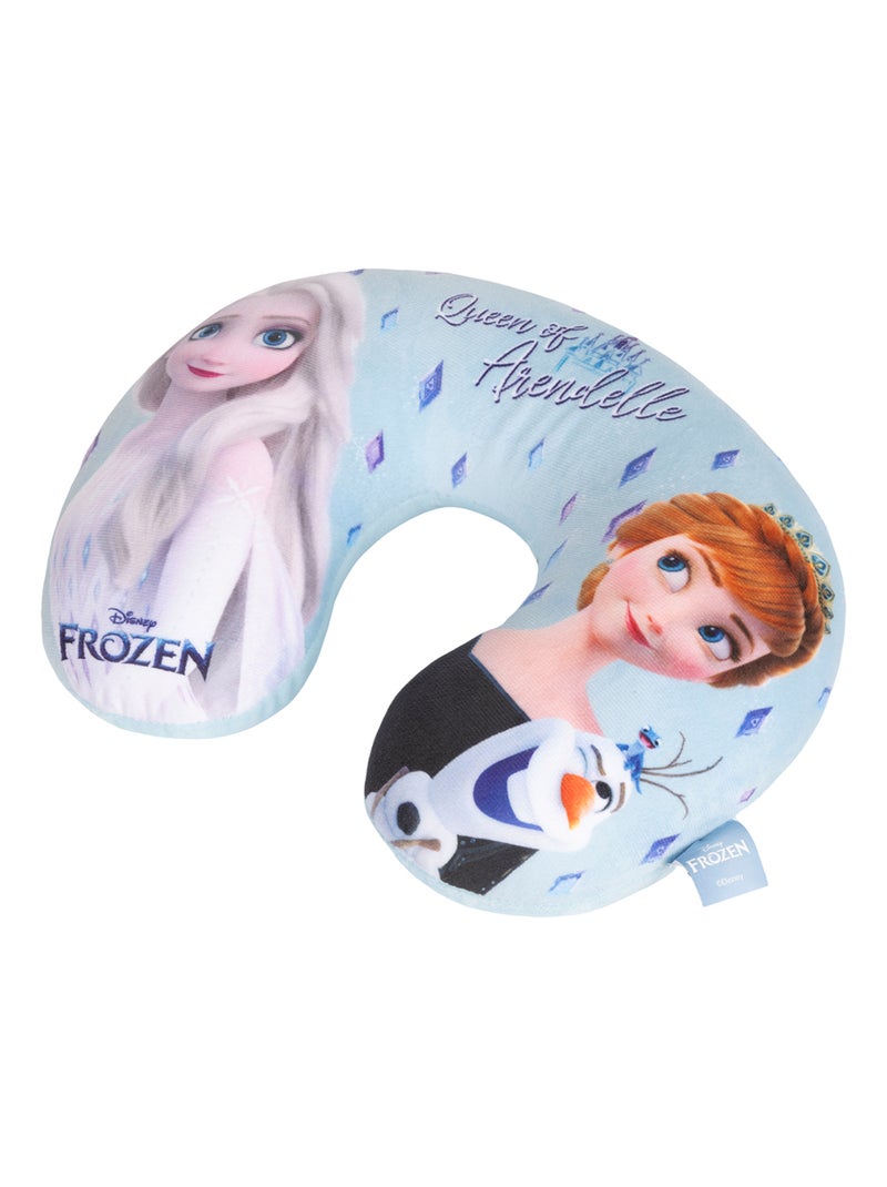 Coussin de voyage Disney Frozen Ice - Soutien-nuque doux Bleu Bleu ciel - Kiabi