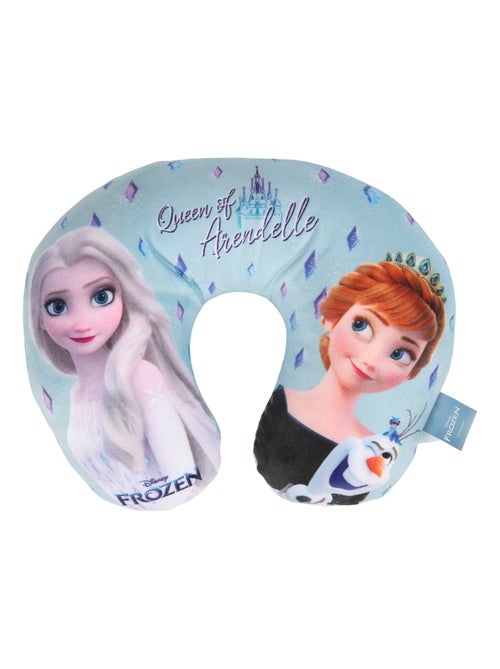 Coussin de voyage Disney Frozen Ice - Soutien-nuque doux - Kiabi