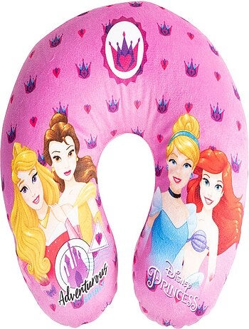 Coussin de Voyage Princesses Disney, Aurora, Belle, Ariel, Cendrillon,Taille Unique