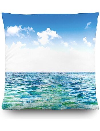 Coussin déco - ile tropicale - 45x45 cm