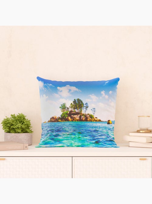 Coussin déco - ile tropicale - 45x45 cm - Kiabi Coussin déco - ile tropicale - 45x45 cm - Kiabi