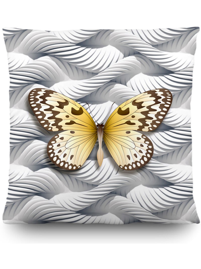 Coussin déco - papillons multicolores - 45x45 cm Multicolore - Kiabi