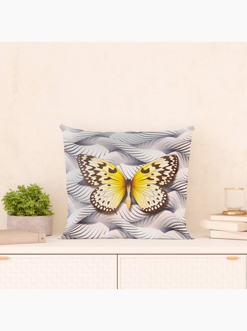 Coussin déco - papillons multicolores - 45x45 cm Multicolore - Kiabi