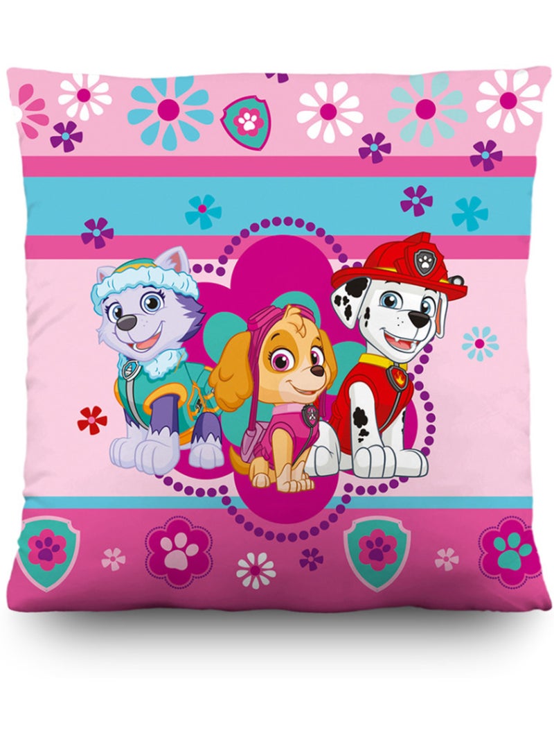 Coussin déco - pat'patrouille girl pups - 40x40 cm Multicolore - Kiabi