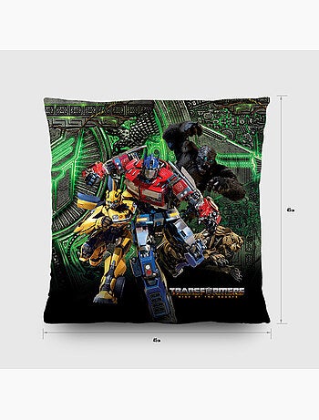 Coussin déco - transformers attack - 40x40 cm