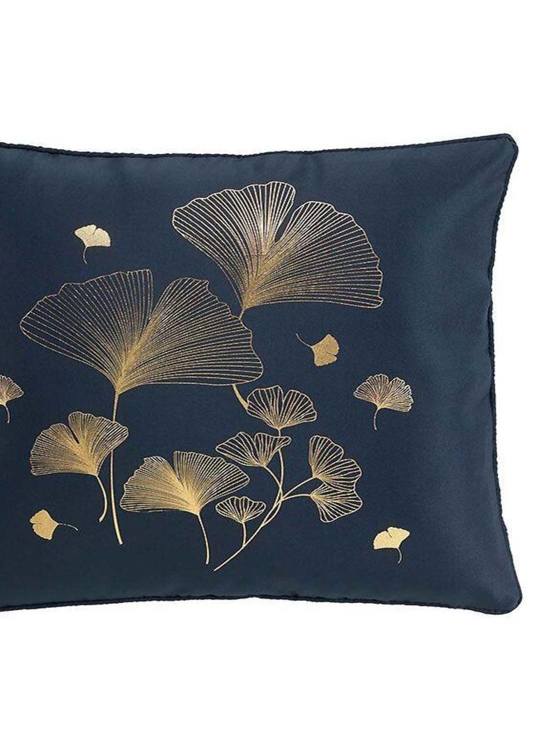 Coussin déco Bloomy noir Bleu - Kiabi