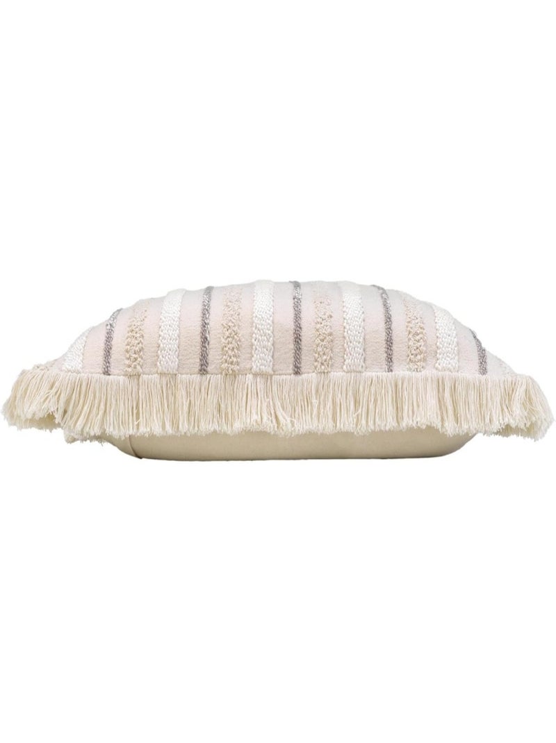 coussin déco Coton ATLAS Douceur d'Intérieur Beige - Kiabi