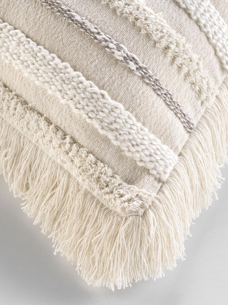 coussin déco Coton Douceur d'Intérieur Beige - Kiabi