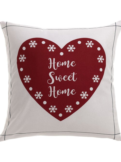 Coussin déco Coton Sweet Home - Kiabi