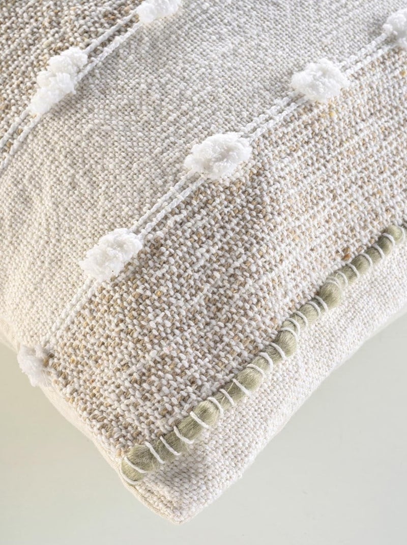 coussin déco Coton/Polyester Douceur d'Intérieur Beige - Kiabi