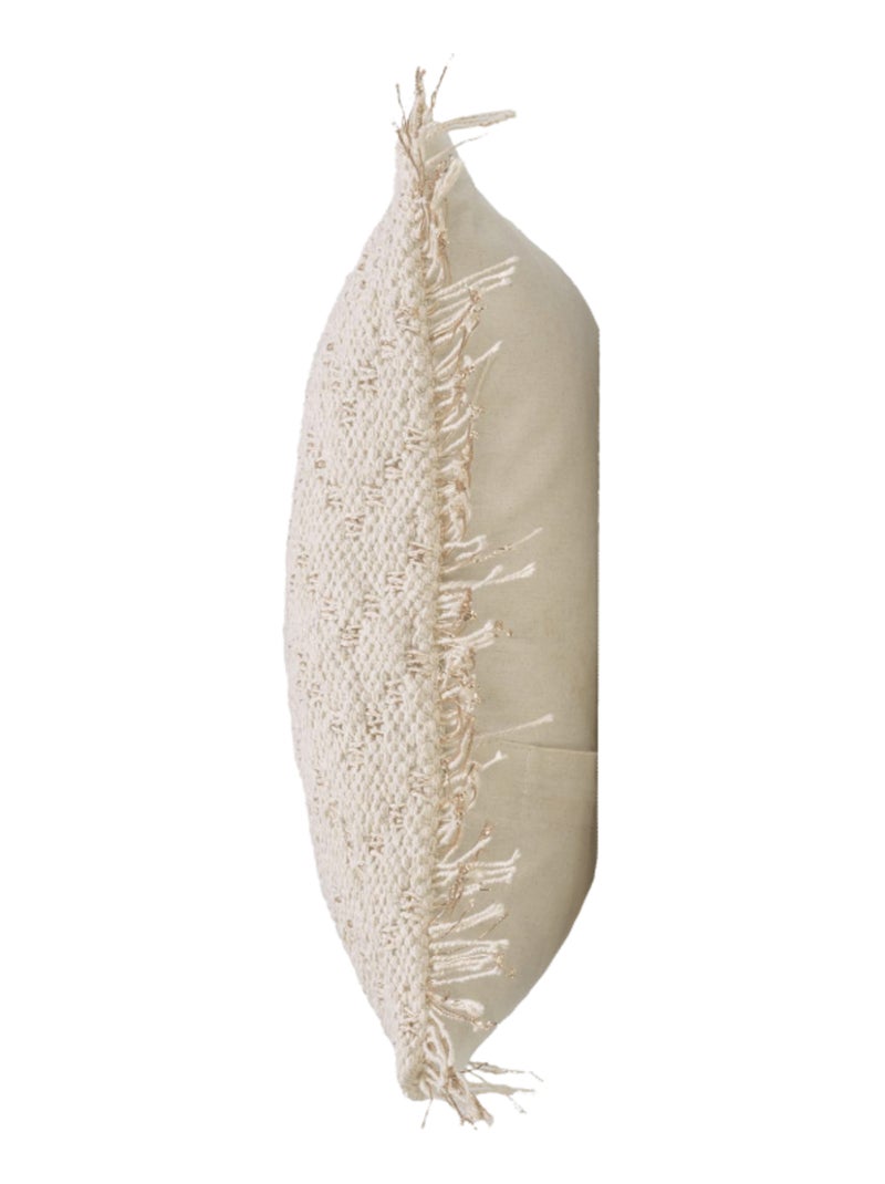 coussin déco Coton/Polyester IKAT Douceur d'Intérieur Beige - Kiabi