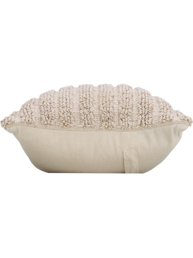 coussin déco Coton/Polyester KIYO Douceur d'Intérieur Beige - Kiabi