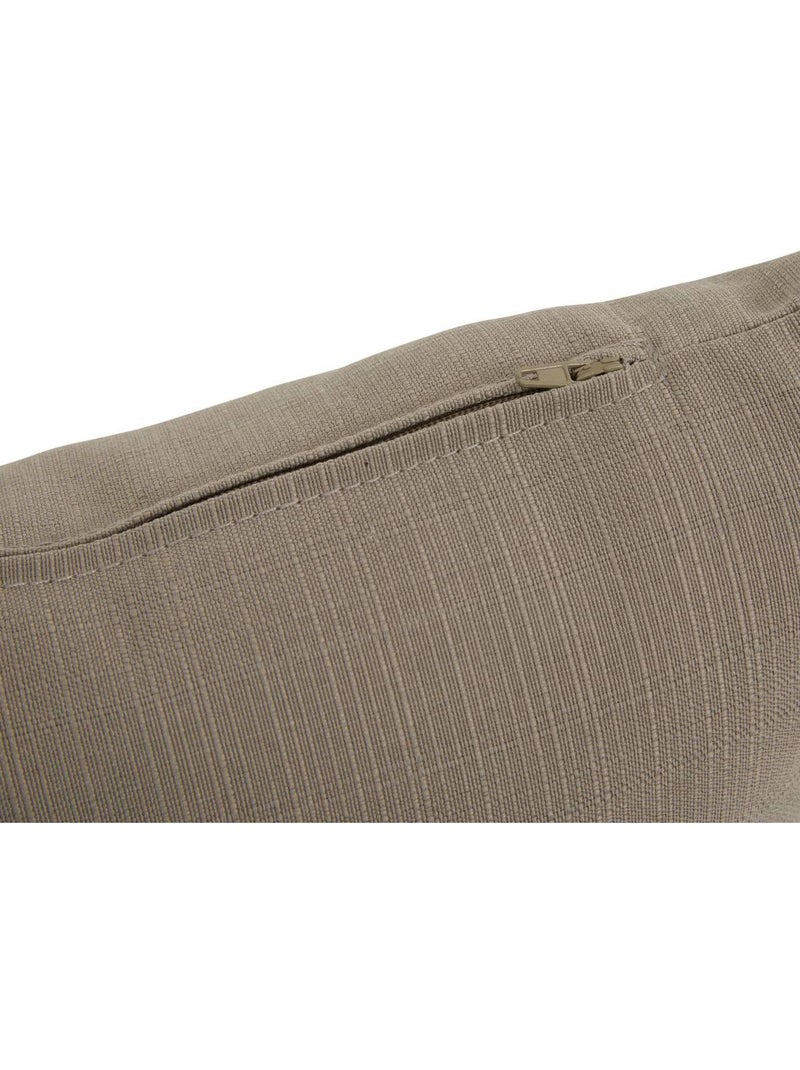 Coussin déco d'extérieur carré déhoussable KORAI Marron - Kiabi