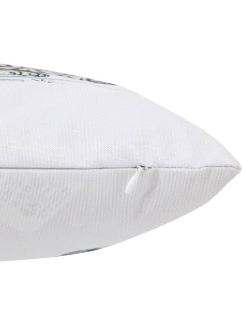 Coussin déco d'extérieur carré imprimé déhoussable MAORIA - Kiabi Coussin déco d'extérieur carré imprimé déhoussable MAORIA - Kiabi