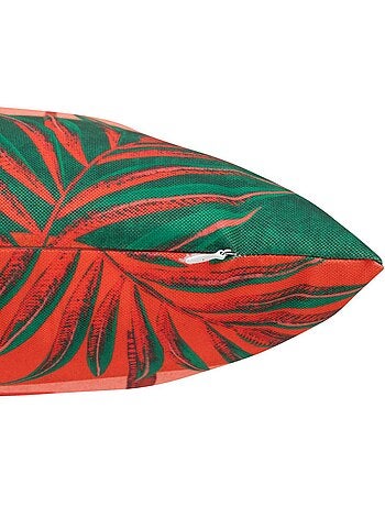 Coussin déco d'extérieur carré imprimé déhoussable MAORIA