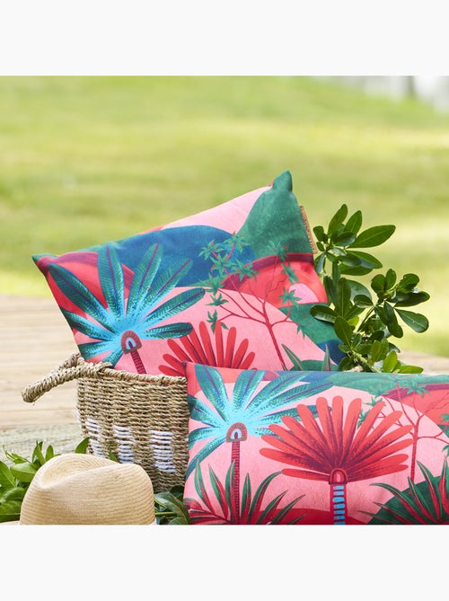 Coussin déco d'extérieur carré imprimé déhoussable maoria - Kiabi Coussin déco d'extérieur carré imprimé déhoussable maoria - Kiabi