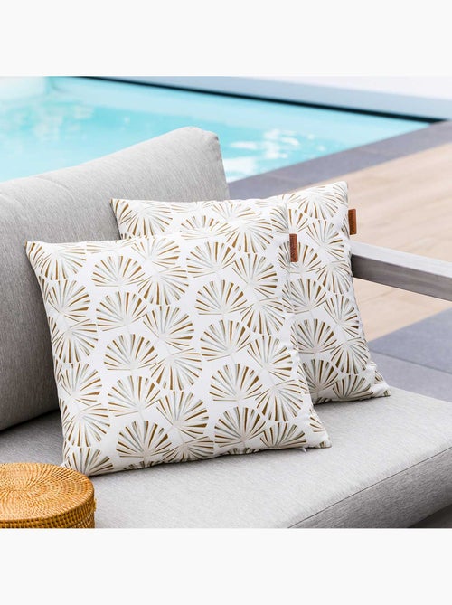 Coussin déco d'extérieur imprimé déhoussable FYLIE - Kiabi