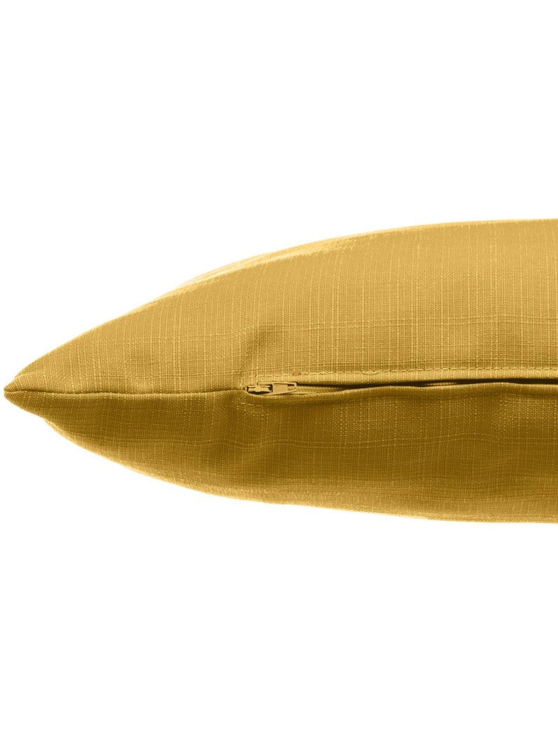 Coussin déco d'extérieur rectangulaire déhoussable korai Moutarde - Kiabi