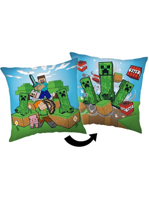 Coussin déco double face Minecraft Aventure 40 x 40 cm – MINECRAFT - Kiabi Coussin déco double face Minecraft Aventure 40 x 40 cm – MINECRAFT - Kiabi