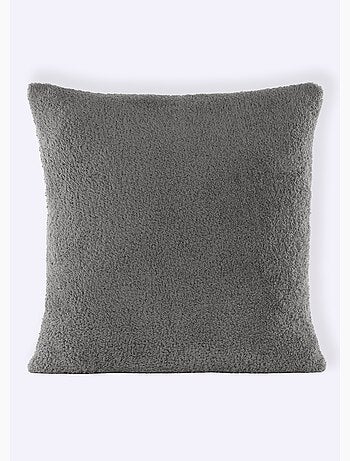 Coussin déco en coral fleece doux - AFIBEL
