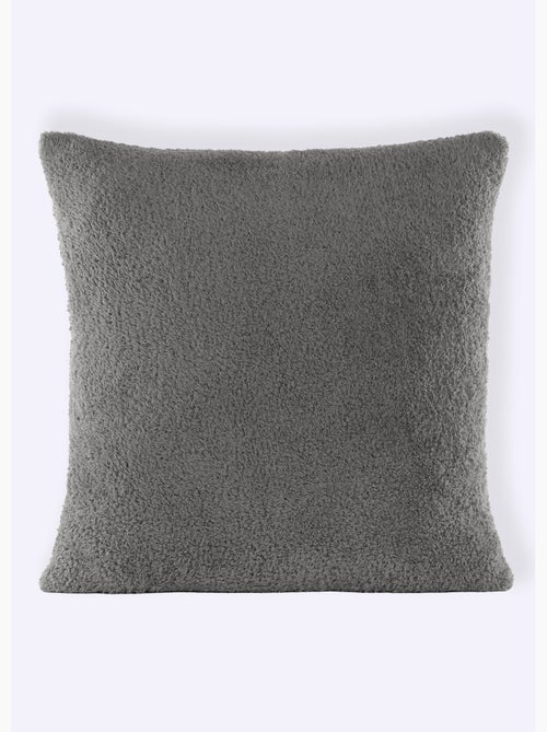 Coussin déco en coral fleece doux - AFIBEL - Kiabi