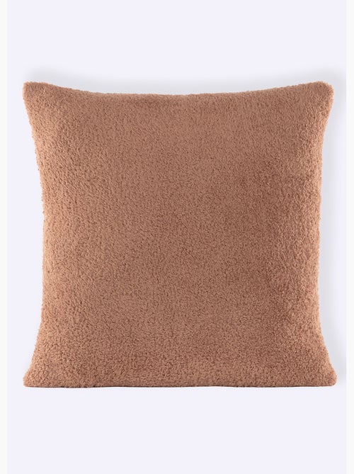 Coussin déco en coral fleece doux - AFIBEL - Kiabi