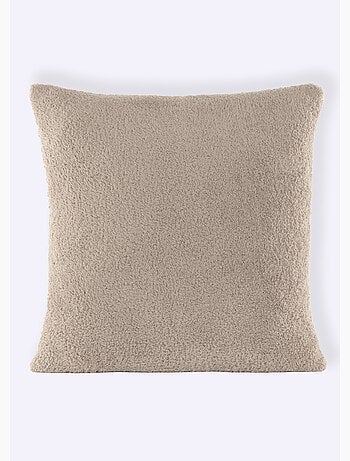 Coussin déco en coral fleece doux - AFIBEL