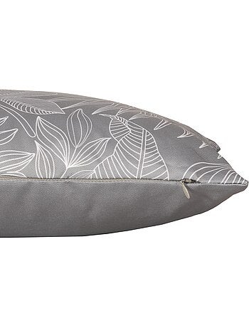 Coussin déco extérieur imperméable en Tissu déperlant Imprimé Bicolore.