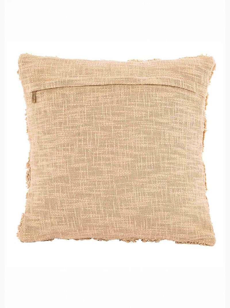 Coussin déco, motif carré losanges - AFIBEL Sable - Kiabi