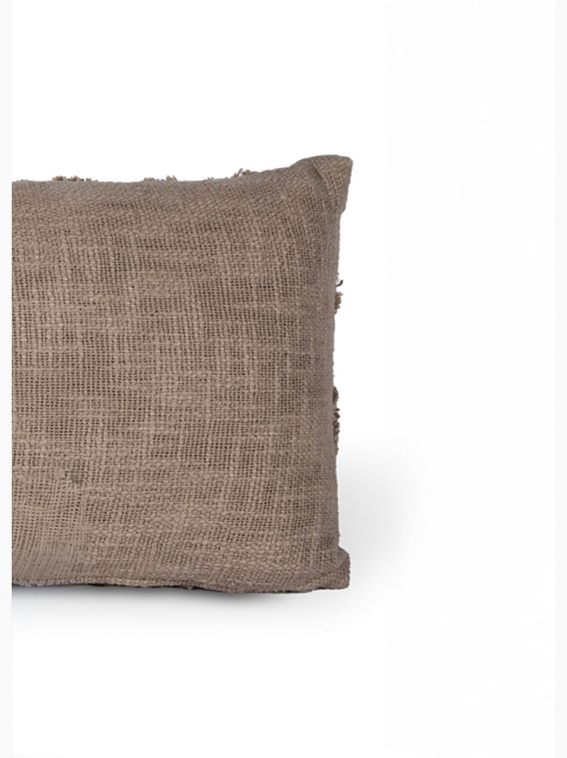 Coussin déco, motif en relief losanges - AFIBEL Taupe - Kiabi