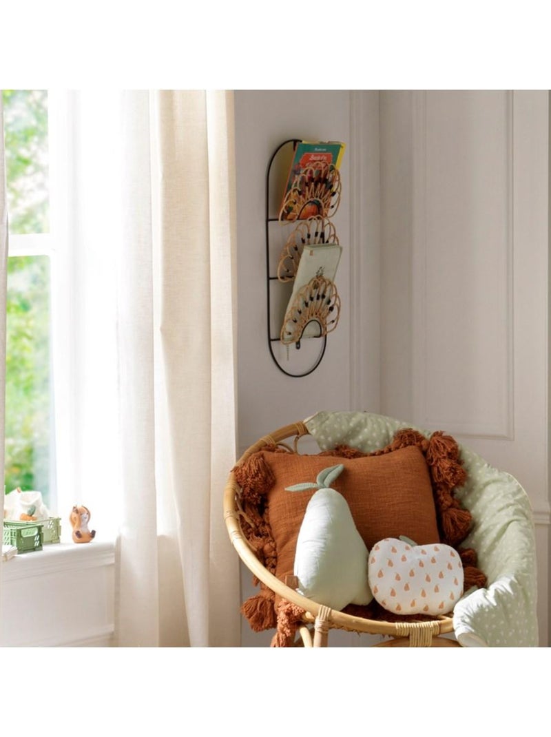 Coussin déco poire 23x36cm en coton Vert tilleul - SAUTHON Vert tilleul - Kiabi