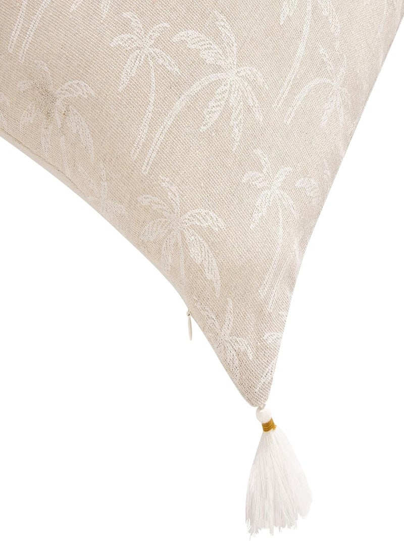 coussin déco Polycoton Douceur d'Intérieur Beige - Kiabi