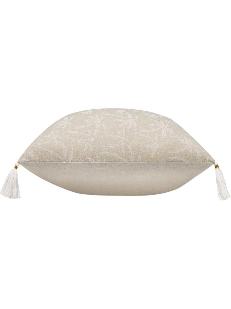 coussin déco Polycoton Douceur d'Intérieur Beige - Kiabi