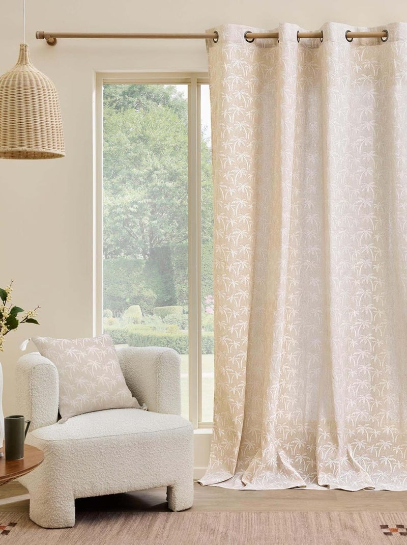 coussin déco Polycoton Douceur d'Intérieur Beige - Kiabi