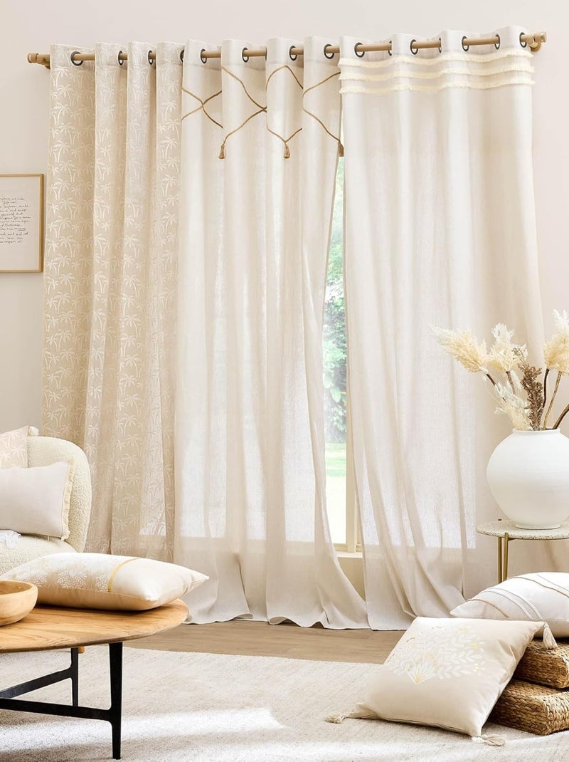 coussin déco Polycoton Douceur d'Intérieur Beige - Kiabi