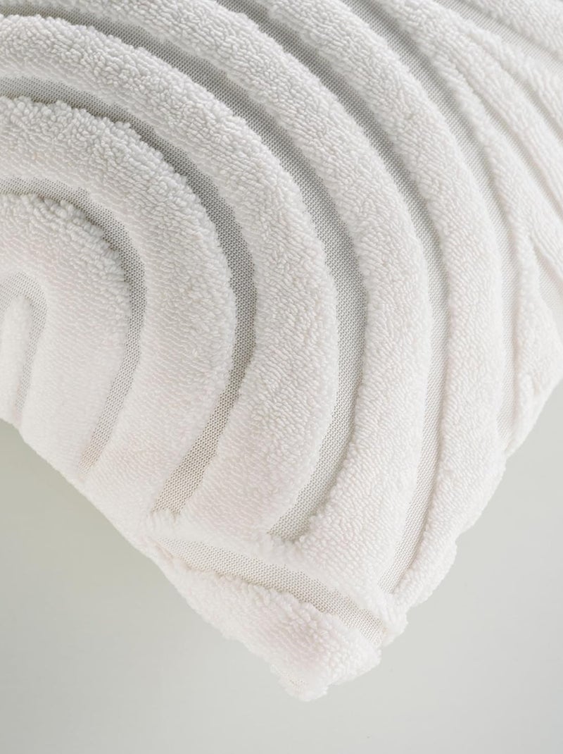 coussin déco Polyester SOLLY Douceur d'Intérieur Blanc - Kiabi