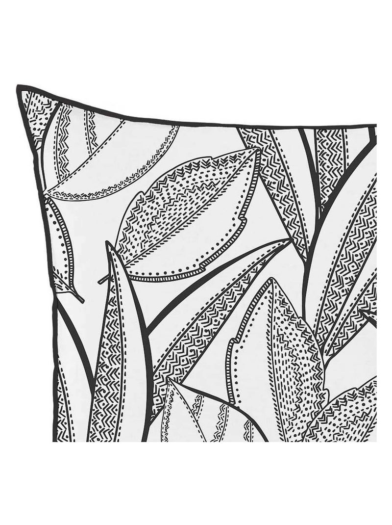 Coussin déco pur coton 40x40 cm TOGO, par Soleil d'ocre Blanc - Kiabi