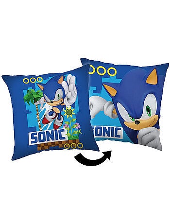 Coussin déco 'Sonic' carré graphique 40 x 40 cm en polyester SONIC