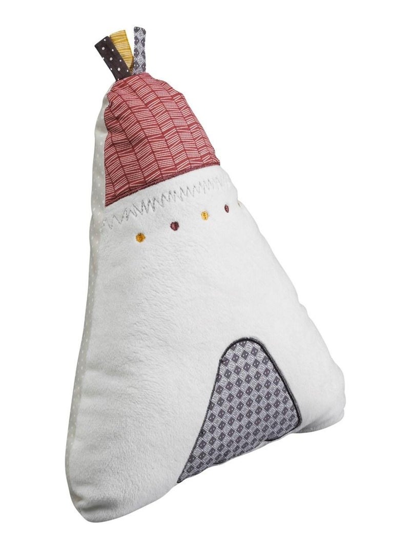 Coussin déco Tipi 27x22cm en polyester blanc - SAUTHON Blanc - Kiabi