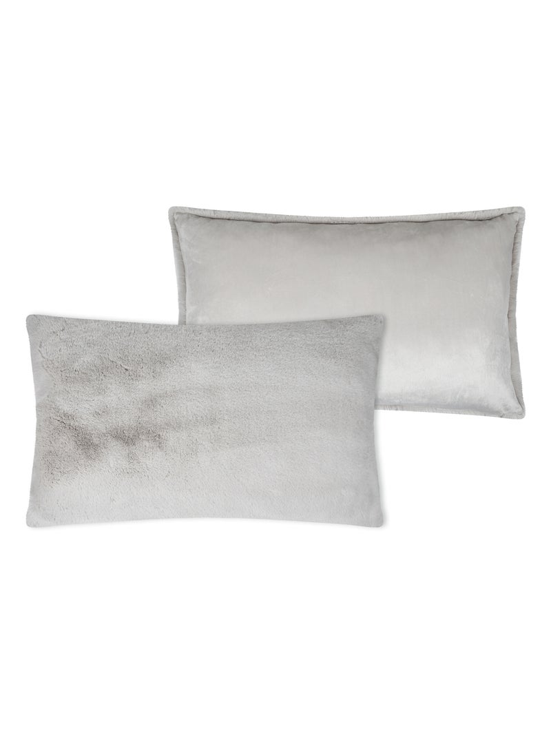 Coussin déco ultra doux Beige coquille - Kiabi