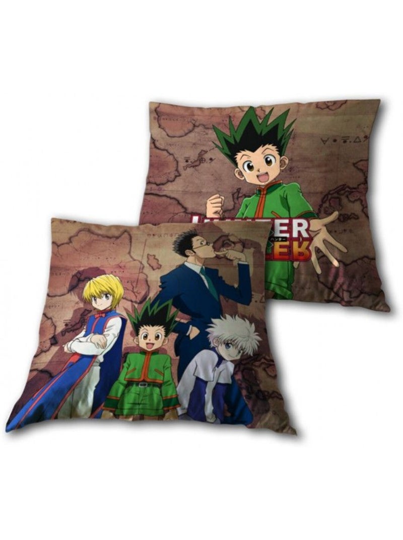 Coussin décoratif - 35x35 cm, multicolore réversible - hunter x hunter Multicolore - Kiabi