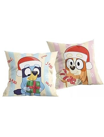 Coussin décoratif - 40x40 cm, multicolore, édition noël - bluey