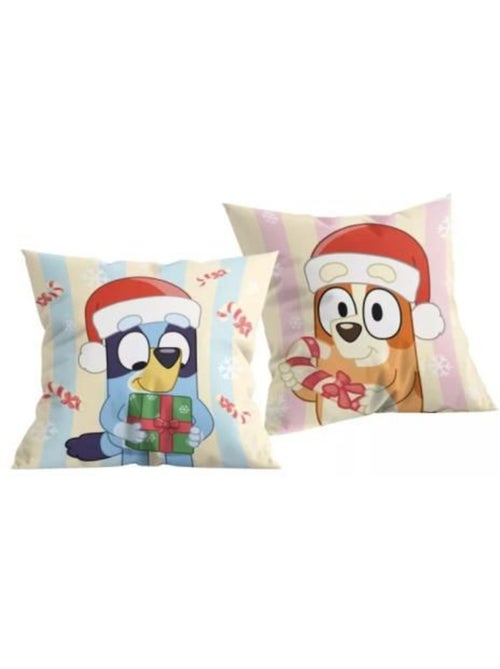 Coussin décoratif - 40x40 cm, multicolore, édition noël - bluey - Kiabi