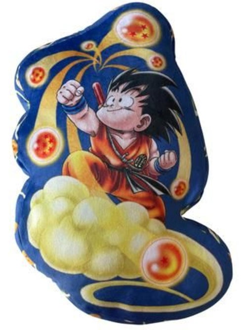 Coussin décoratif - 40x40x3 cm, bleu en velours moulé - dragon ball z - Kiabi Coussin décoratif - 40x40x3 cm, bleu en velours moulé - dragon ball z - Kiabi