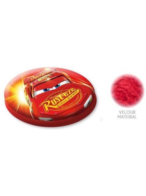 Coussin décoratif - diamètre 40 cm, rouge en velours - cars disney - Kiabi