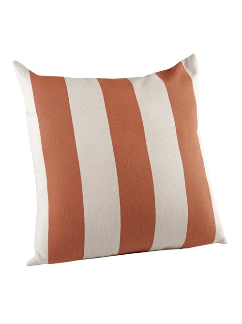 Coussin décoratif à rayures bicolores au rendu satiné - Kiabi Coussin décoratif à rayures bicolores au rendu satiné - Kiabi