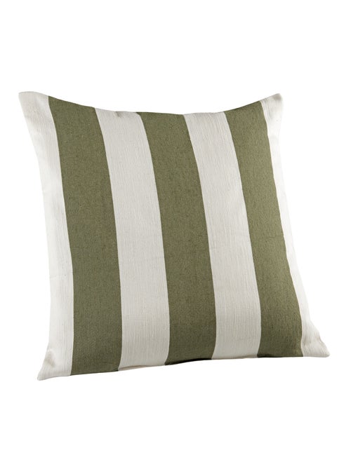 Coussin décoratif à rayures bicolores au rendu satiné - Kiabi Coussin décoratif à rayures bicolores au rendu satiné - Kiabi